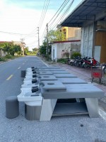 Giường Gội 2in1 Chậu Sứ Khung Inox : MSP 704