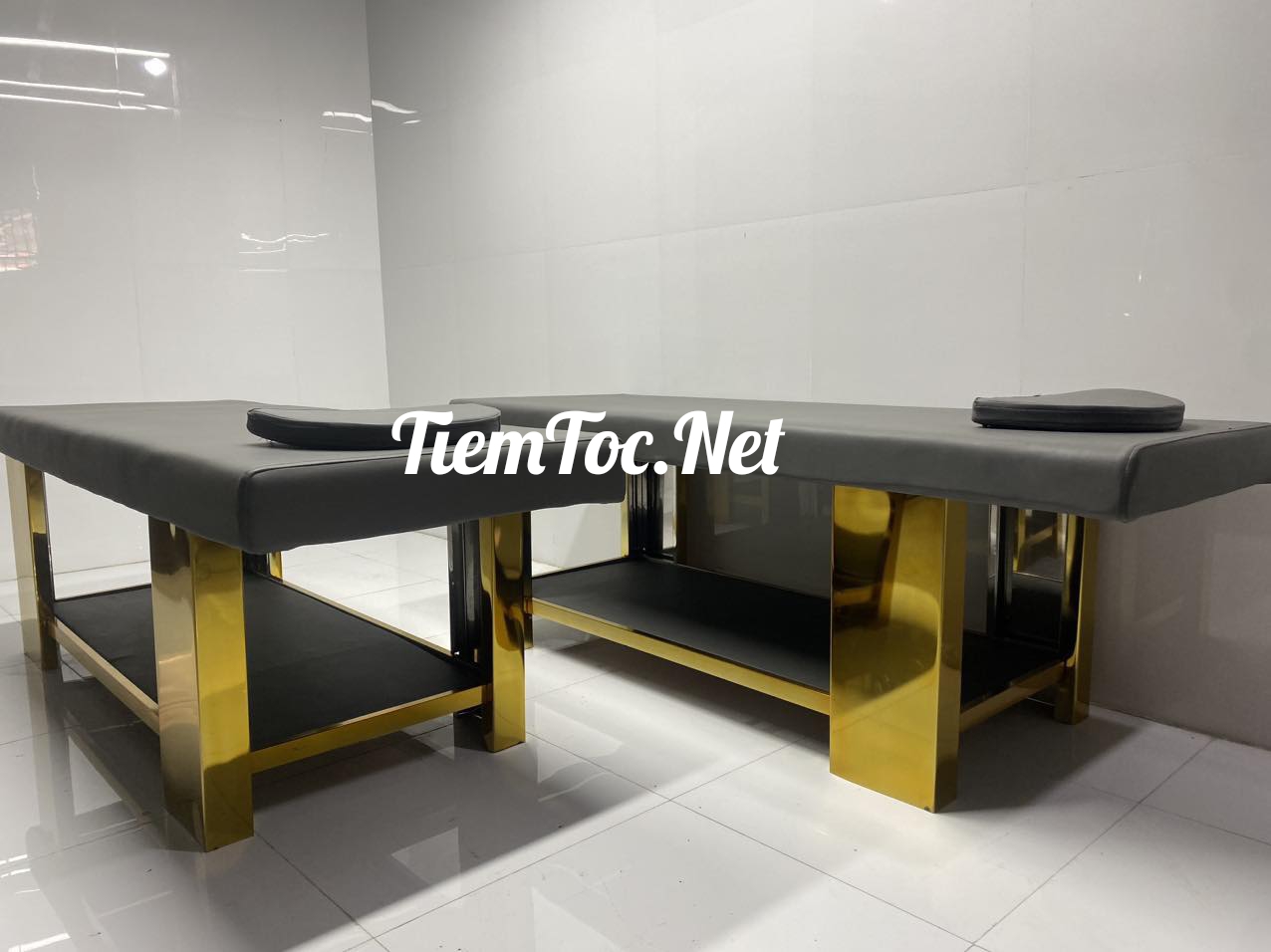 Giường Massage Khung Inox Gold: MSP 701