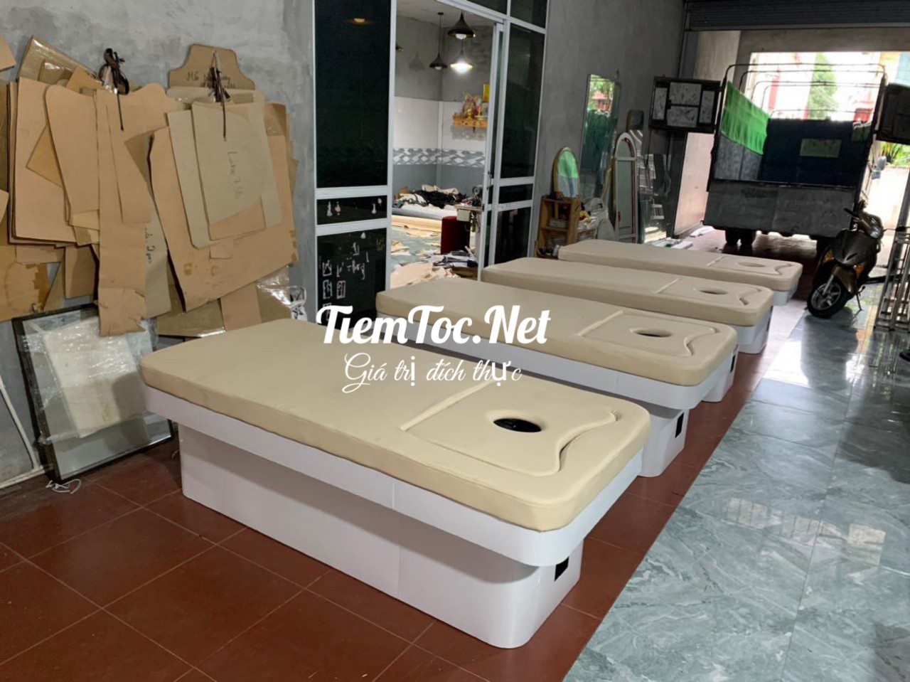 Giường Gội 2in1 Chậu Sứ Khung Inox : MSP 706